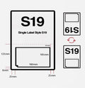 Integrated Labels S19 160x105mm (x1000)