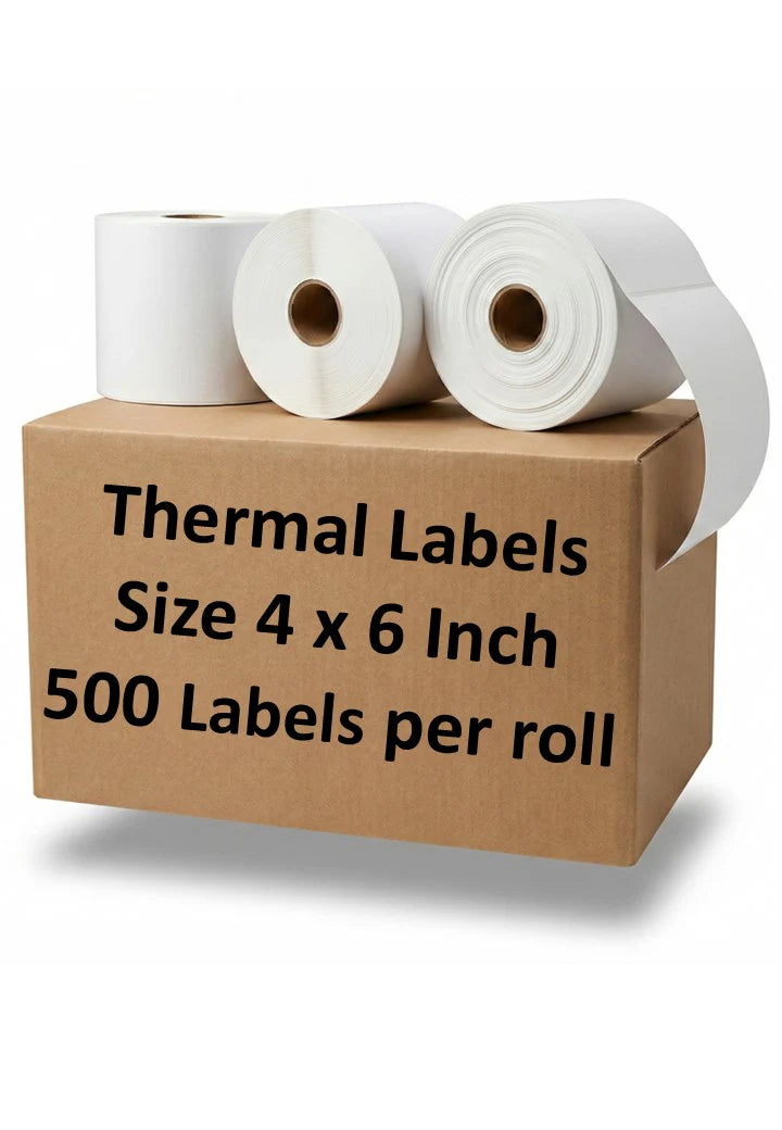 Thermal Label Roll 4x6" (500 Labels)