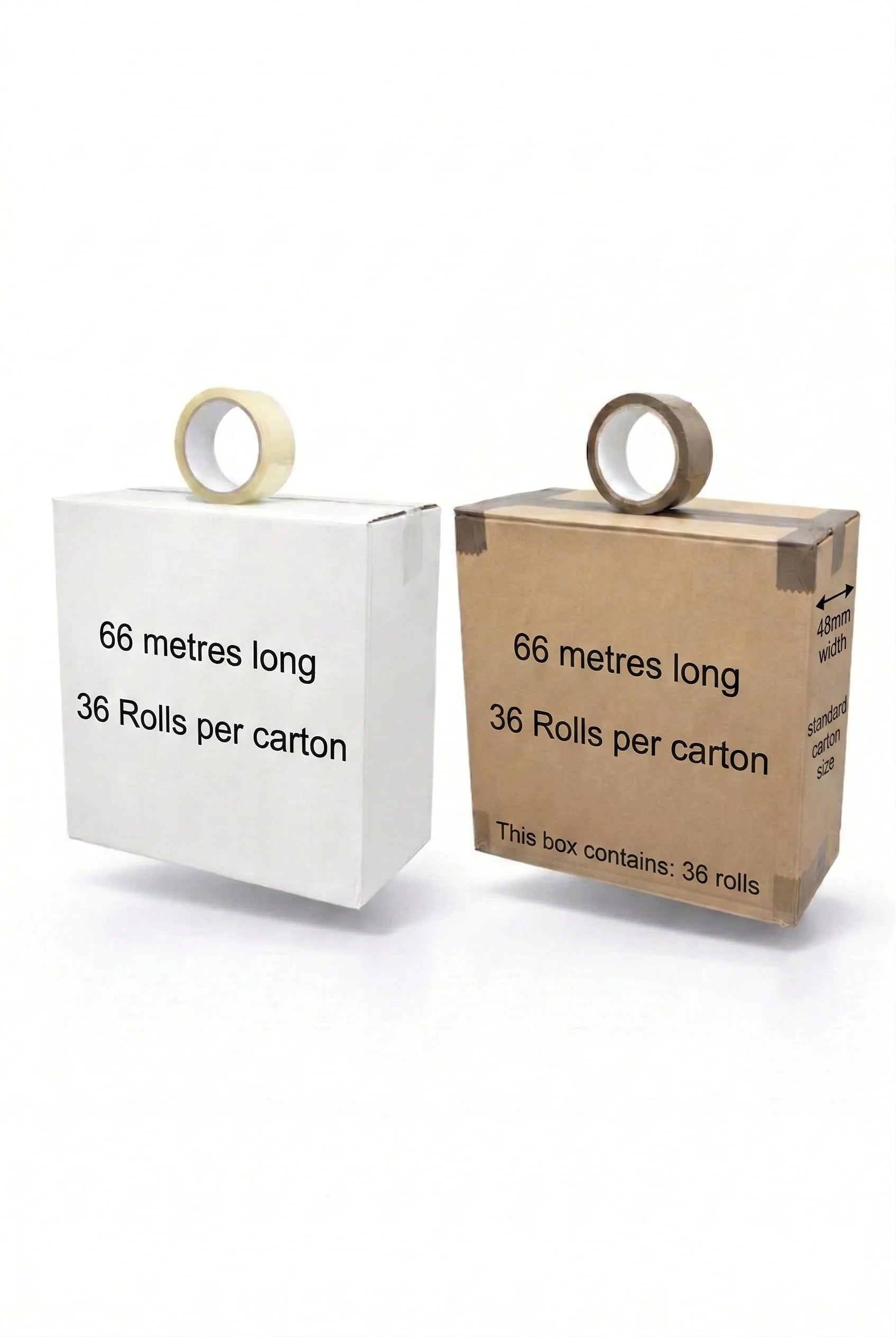 Brown or Clear Packing Tape x36 Rolls
